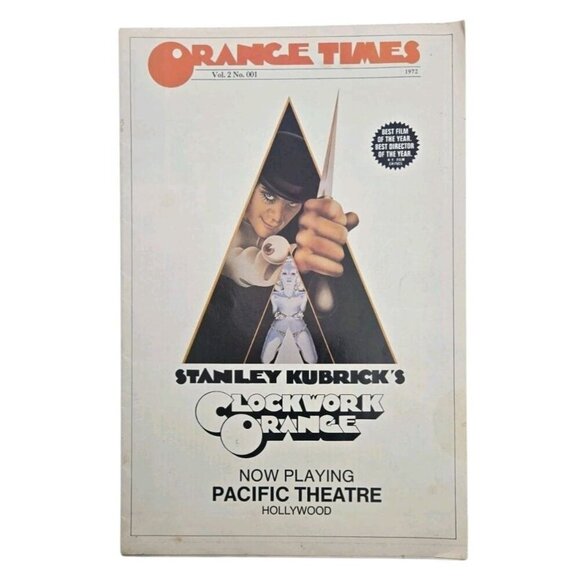 Vtg Orange Times Stanley Kubrick’s Clockwork Orange Promotional Newspaper - Picture 1 of 3